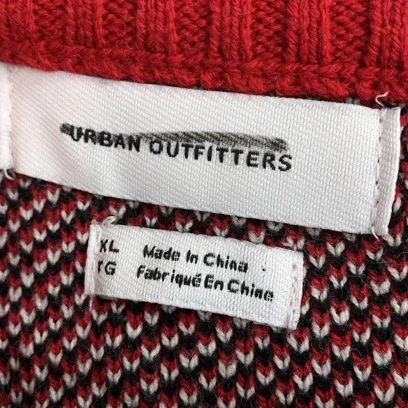 Urban Outfitters Red Plaid Crewneck Sweater - Picture 4 of 8